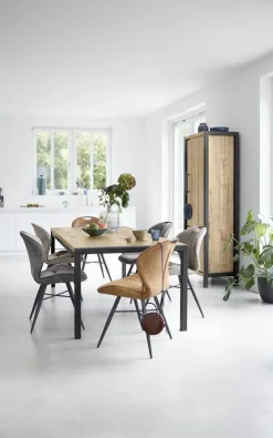 Eettafel Mantera 220x100 cm rechthoekig lichtbruin