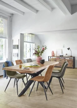 Eettafel Newhaven mangohout 200x100 cm rechthoekig