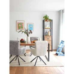 Eettafel Newhaven U-poot 140x80 cm rechthoekig