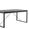 Eettafel Newhaven U-poot zwart 140x80 cm rechthoekig