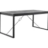 Eettafel Newhaven U-poot zwart 180x90 cm rechthoekig