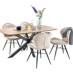 Eettafel Nocona mangohout 180x90 cm Deens ovaal