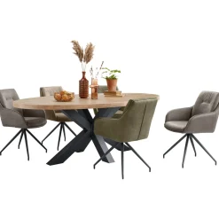 Eettafel Silvares 225x120 cm ovaal