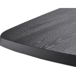 Eettafel Walden zwart eikenhout 220x110 cm Deens ovaal
