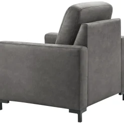 Fauteuil Mirtho microleder antraciet premium comfort