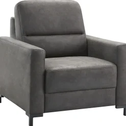 Fauteuil Mirtho microleder antraciet excellent comfort