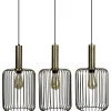 Hanglamp Bincerro brons metaal 3-lichts