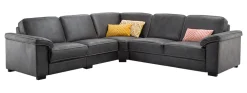 Hoekbank Candelas microleder antraciet basic comfort