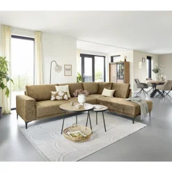 Hoekbank Clanton bruin premium comfort