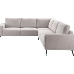 Hoekbank Lindon lichtgrijs basic comfort