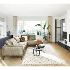 Hoekbank links Alburg groen basic comfort