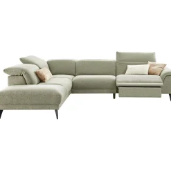 Hoekbank links Alunda groen relaxfunctie premium comfort