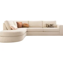 Hoekbank links Azara beige premium comfort