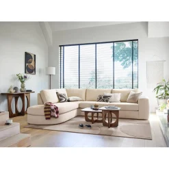 Hoekbank links Azara beige premium comfort