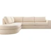 Hoekbank links Azara beige basic comfort