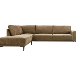 Hoekbank links Clanton bruin premium comfort