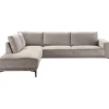Hoekbank links Clanton taupe premium comfort