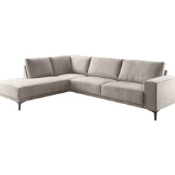 Hoekbank links Clanton taupe premium comfort