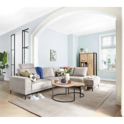 Hoekbank links Clanton taupe premium comfort