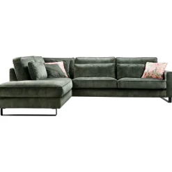Hoekbank links Coventry groen basic comfort