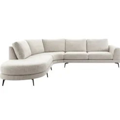 Hoekbank links Flandria beige premium comfort