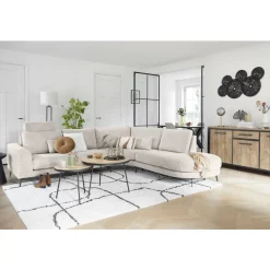 Hoekbank links Flandria beige premium comfort