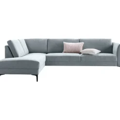 Hoekbank links Gulnare lichtgrijs basic comfort