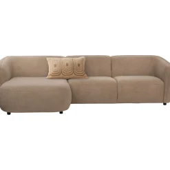 Hoekbank links Harper bruin basic comfort