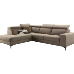 Hoekbank links Ixonia grijs basic comfort