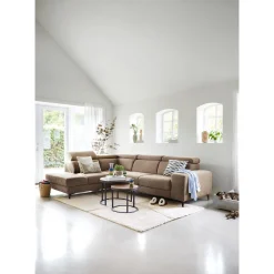 Hoekbank links Ixonia grijs basic comfort