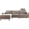Hoekbank links Totham bruin relaxfunctie basic comfort