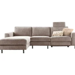 Hoekbank links Totham bruin relaxfunctie basic comfort