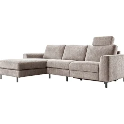 Hoekbank links Totham bruin relaxfunctie basic comfort