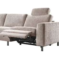 Hoekbank links Totham bruin relaxfunctie basic comfort
