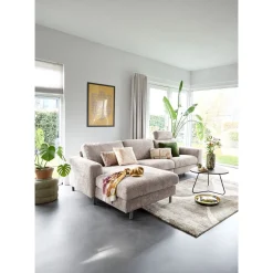 Hoekbank links Totham bruin relaxfunctie basic comfort