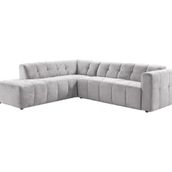 Hoekbank links Vizela grijs basic comfort