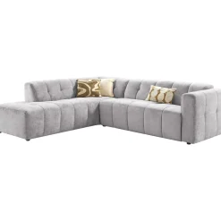 Hoekbank links Vizela grijs basic comfort