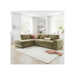 Hoekbank links Yukom groen basic comfort