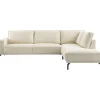 Hoekbank rechts Alburg beige basic comfort
