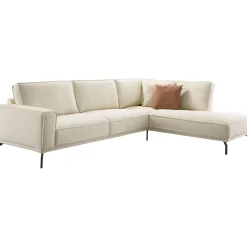 Hoekbank rechts Alburg beige basic comfort