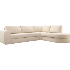 Hoekbank rechts Azara beige basic comfort