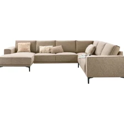 Hoekbank rechts Calira bruin basic comfort