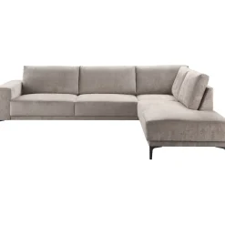 Hoekbank rechts Clanton taupe basic comfort