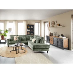 Hoekbank rechts Coventry groen premium comfort