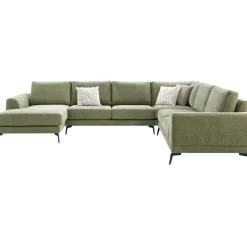 Hoekbank rechts Flandria groen basic comfort