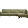 Hoekbank rechts Flandria groen basic comfort