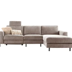 Hoekbank rechts Totham bruin relaxfunctie basic comfort