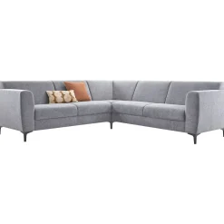 Hoekbank Ridgway grijs basic comfort