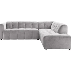 Hoekbank Vizela rechts grijs premium comfort