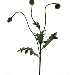 Kunstbloem Poppy Capsuie groen